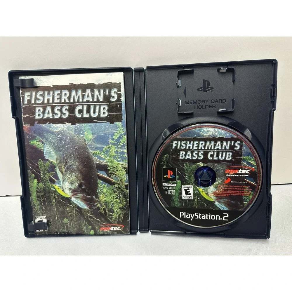 SONY PLAYSTATION 2 PS2: FISHERMAN'S BASS CLUB,CIB,GD COND, MANUAL, FAST SHIPPING